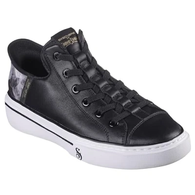 Image of Skechers Men&#039;s Hands Free Slip ins Snoop ONE OG Sneaker, Black Leather, 8.5 UK