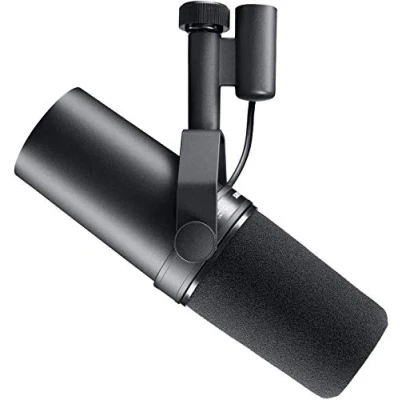 Image of Shure SM7B Vocal Dynamic Microphone Broadcast, Podcast &amp; Recording, XLR Studio Mic Music Speech, Wide Range Frequency, Warm Smooth Sound, Rugged Construction, Detachable Windscreen Black