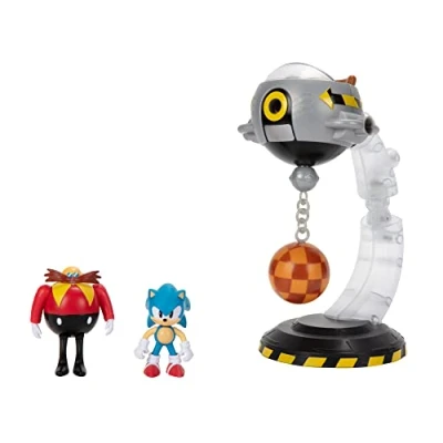 Image of Sonic The Hedgehog Egg Mobile Battle Set Action Figures,Small