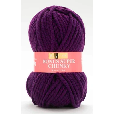 Image of Sirdar HAYFIELD Bonus Super Chunky Knitting Wool/Yarn 100g 840 Purple