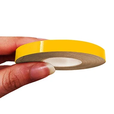 Image of 4R Quattroerre.it 10483 Trim Stripes Adhesive Strips for Cars, Yellow, 7 mm x 10 mt