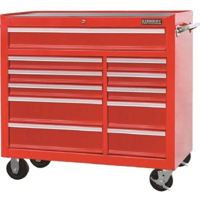 Image of Kennedy 11 Drawer Extra Large Tool Roller Cabinet with Four Castor Wheels and Side Handle