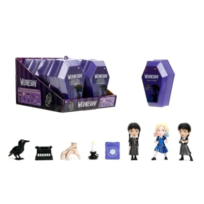 Image of Jada WEDNESDAY 2.5 INCH COFFIN DELUXE BLIND BOX, Display,collect and play toys for Kids Adults