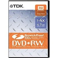 Image of TDK DVD+RW Blanks 4.7 GB 4x Pack of 5 Video Box