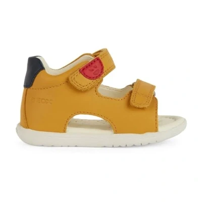 Image of Geox B Sandal Macchia Boy, Ochre yellow blue, 7.5 UK Child