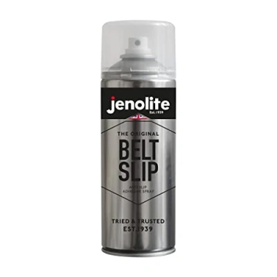 Image of JENOLITE belt Slip Anti Adhesive Spray Dressing for use on fan belts and all driven machinery 400ml