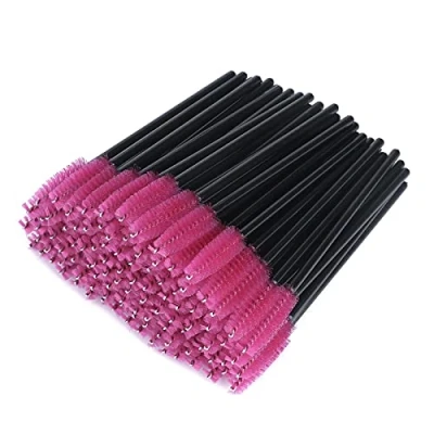 Image of G2PLUS 100 PCS Rose Eyelash Brushes Spoolies Eyebrow Spoolie Mascara Wands Extension for Extensions …