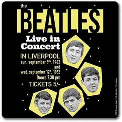 Image of The Beatles Live in Concert Cork Coaster Untersetzer
