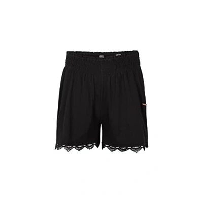 Image of O&#039;NEILL Women&#039;s Ava Smocked Shorts, 19010 Black Out, L XL