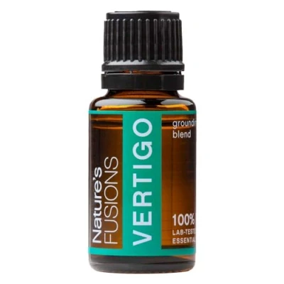 Image of Nature&#039;s Fusions Vertigo Relief, Ginger Oil Nausea Relief Essential Blends (15ml) Fast Acting Motion Sickness Morning Dizziness &amp; Medicine w/Peppermint
