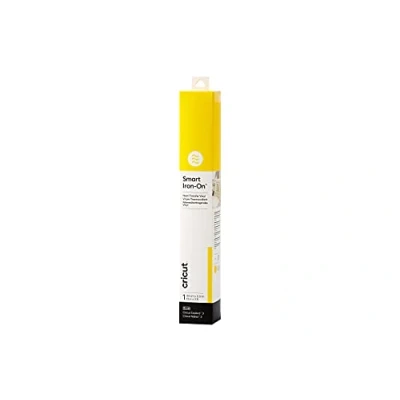 Image of Cricut Smart Iron On Yellow 0.9 m (3 ft) Heat Transfer Vinyl Roll (HTV) For use with Explore 3 and Maker