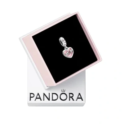 Image of Pandora Mum Script Heart Dangle Charm 798887C01
