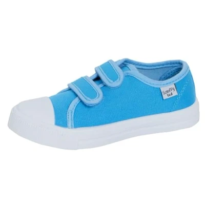 Image of ScruffyTed Kids Canvas Pumps Denim Blue UK Child 7