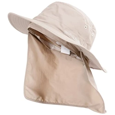 Image of Trespass Bearing, Pebbles, M/L, Hat with UV Protection 40+ Adult Unisex, Medium / Large, Beige