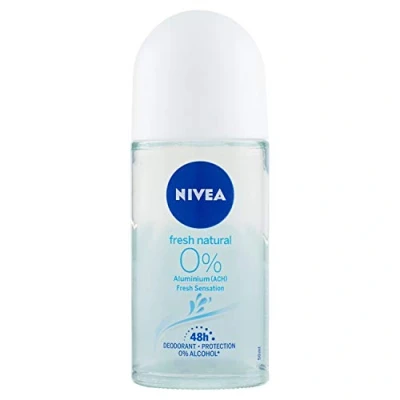 Image of Nivea Roll On Fresh Natural Aluminium Deodorant, 50 ml