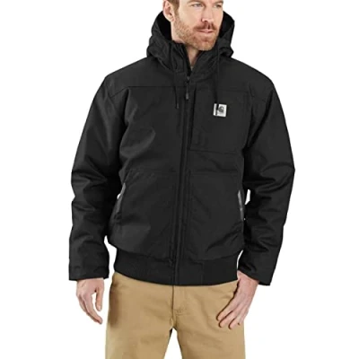 Image of Carhartt Men&#039;s Yukon Extremes Loose Fit Insulated Active Jacket, Black, Small