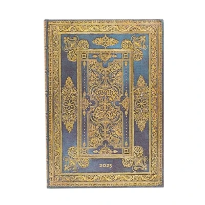 Image of Kalendarz Paperblanks 2025 Blue Luxe Grande tygodniowy VER: tydzień na dwóch stronach, zamykany gumkę, Papier 100 GSM