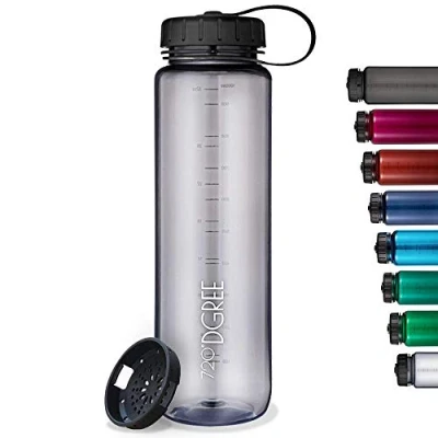 Image of 720DGREE “simplBottle“ Leakproof Water Bottle 1litre, 1l, 1000ml Sport Bottles BPA Free Tritan Plastic Fruit Infuser Sieve Perfect for Kids, School, Gym, Bike, Running, Outdoor