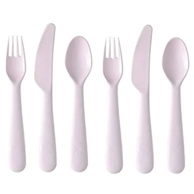 Image of Children Kids Baby Toddler Pink Cutlery Set IKEA Kalas Replacements Colour Choice 6pcs Fork Knife Spoon BPA Free