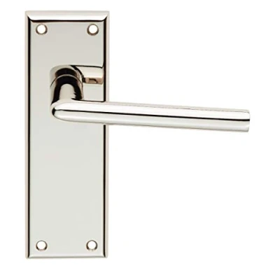 Image of Carlisle Brass Serozzetta Dieci Lever On Backplate Latch Polished Nickel Includes A Pair of Handles &amp; Fixings