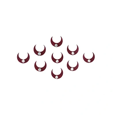 Image of KULIA®6 Packets Multicolor Bindi Tattoos Stickers Wedding Tikka Bollywood PartyWear Forehead Sticker Fashion Jewelry Indian Ethnic Women Face Jewels
