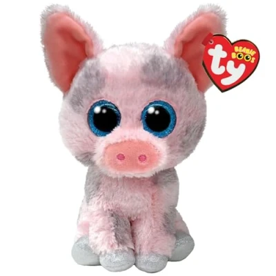 Image of TY Hambo Pig Beanie Boo Regular 14cm Squishy Baby Soft Plush Toys Collectible Cuddly Stuffed Teddy