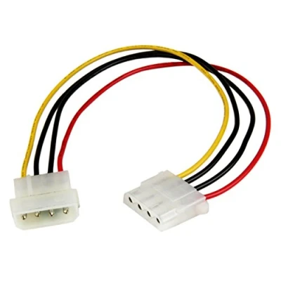 Image of StarTech.com 12in Molex LP4 Power Extension Cable M/F 4 pin Connector (LP4POWEXT12)