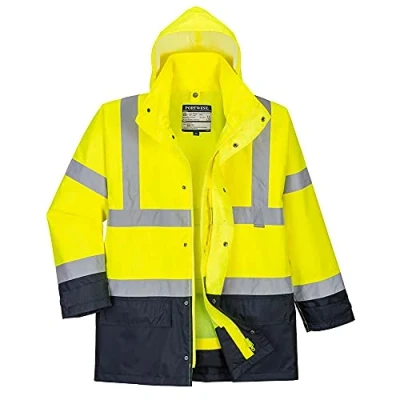 Image of Portwest Hi Vis Executive 5 in 1 Jacket, Size: 4XL, Colour: Yellow/Navy, S768YNR4XL