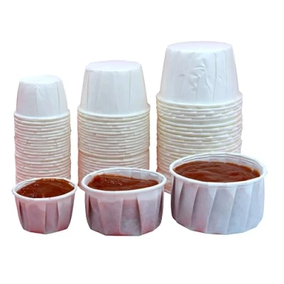 Image of Sunrise Packaging 4oz Water Cone Cups Biodegradable, Leakproof, White Paper for Dispenser, Snow Cones, Ice Cream, Office, School, Hospital, Party (200)