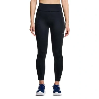 Image of Saucony Women&#039;s Fortify Crop Tight, Black, M