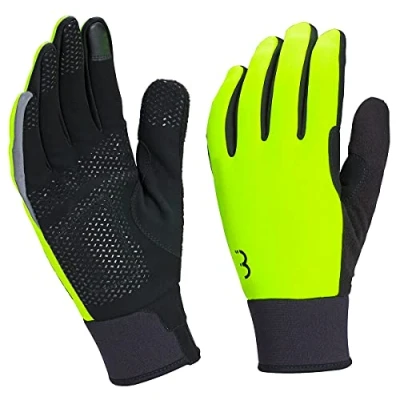 Image of BBB Cycling Gloves for Men &amp; Women Windproof Anti Slip Breathable Allround Cycle ControleZone BWG 36 Yellow L