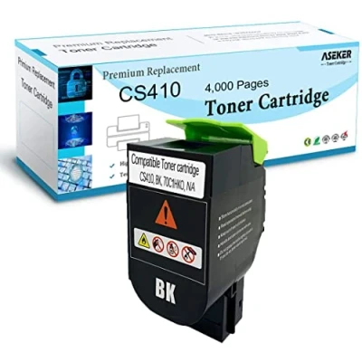 Image of ASEKER Compatible CS310 CS410 CS510 Toner Cartridge for Lexmark CS310dn CS310n CS310dtn CS410n CS410dn CS410dtn CS510de CS510dte Printers High Yield 4000 Pages 70C2HK0 (Black)