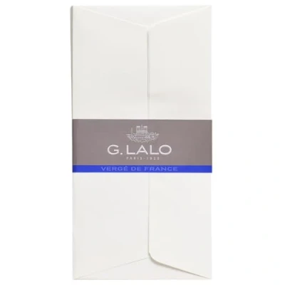 Image of Clairefontaine Ref 46100L G.Lalo Self Adhesive Lined Envelopes (Pack of 25) DL (110 x 220mm) in Size, 100gsm French Laid Paper Vergé de France White