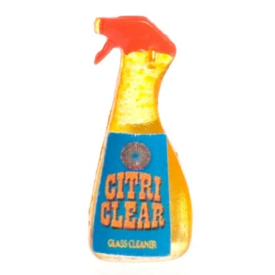 Image of Farrow Industries Dolls House Lemon Glass Cleaner Spray Miniature 1:12 Shop Kitchen Accessory