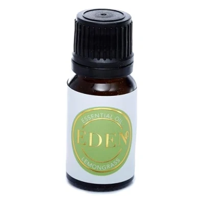 Image of Puckator Eden Lemongrass Scented Natural Essential Oil 10ml Oils for Diffusers Home Diffuser Winter Essentials Bedroom Accessories Aromatherapy Gifts Room Fragrance Aromatic