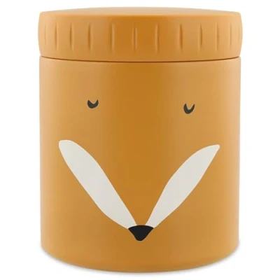 Image of Trixie Insulated Food Jar Mr. Fox 350ml Leak Proof &amp; Portable Keeps Hot or Cold Stainless Steel Kids&#039; Lunch Container
