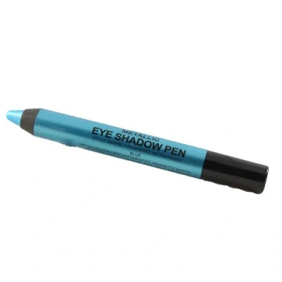 Image of Blue Metallic Eye Shadow Pen. Blendable Soft Strong Colour