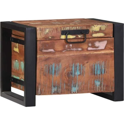 Image of vidaXL Storage Chests 40x30x30cm Solid Reclaimed Wood and Metal
