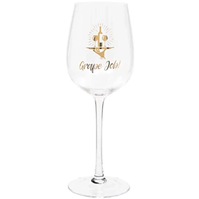 Image of Maturi Grape Job&#039; Humorous Wine Glass, 420ml