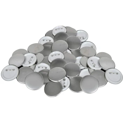 Image of vidaXL 500 pcs PinBack Button Parts 25 mm