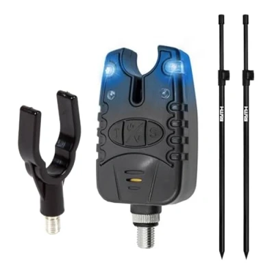 Image of EUROCATCH Bite Detector Bankstick Set 1 Rod Carp Fishing Bait Holder