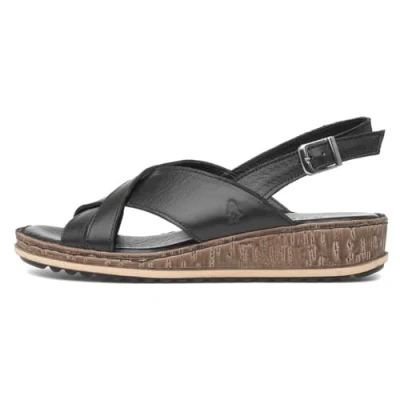 Image of Hush Puppies Women&#039;s Elena Sling Back Sandals, Black, 4 UK