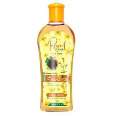Image of Mustard Oil 250ml 100% Pure and Natural Herbal for cooking hair growth