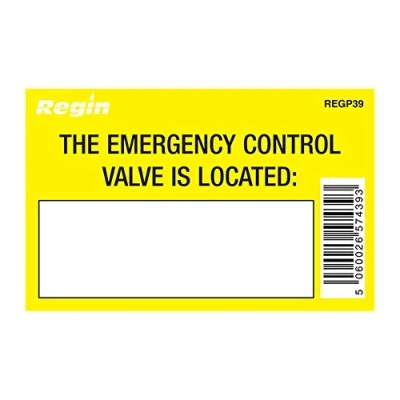 Image of Regin REGP39 Gas Valve Location Sticker Pack of 8
