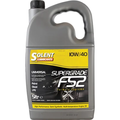 Image of Solent Lubricants 10W/40 Semi Synthetic Engine Oil 5L