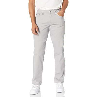 Image of Amazon Essentials Men&#039;s Straight Fit 5 Pocket Stretch Twill Trouser, Light Grey, 31W / 28L