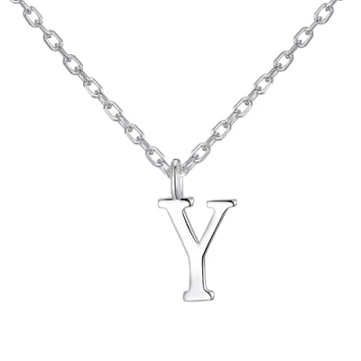 Image of Philip Jones Sterling Silver Initial Y Necklace