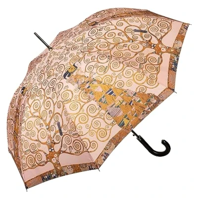 Image of VON LILIENFELD Umbrella Gustav Klimt: Tree of Life and Expectation Automatic Open Stable Art