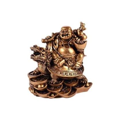 Image of Laughing Buddha on Dragon Tortoise