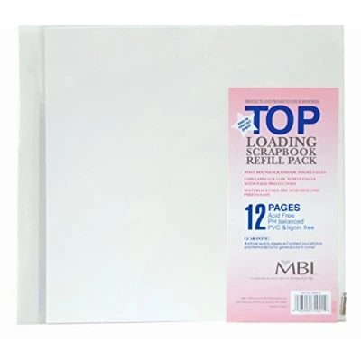 Image of MBI by MCS Industries Inch Scrapbook Expansion, 6 Sheet Count, 12 Pages, Multi Colour, 30.48 x 0.64 cm